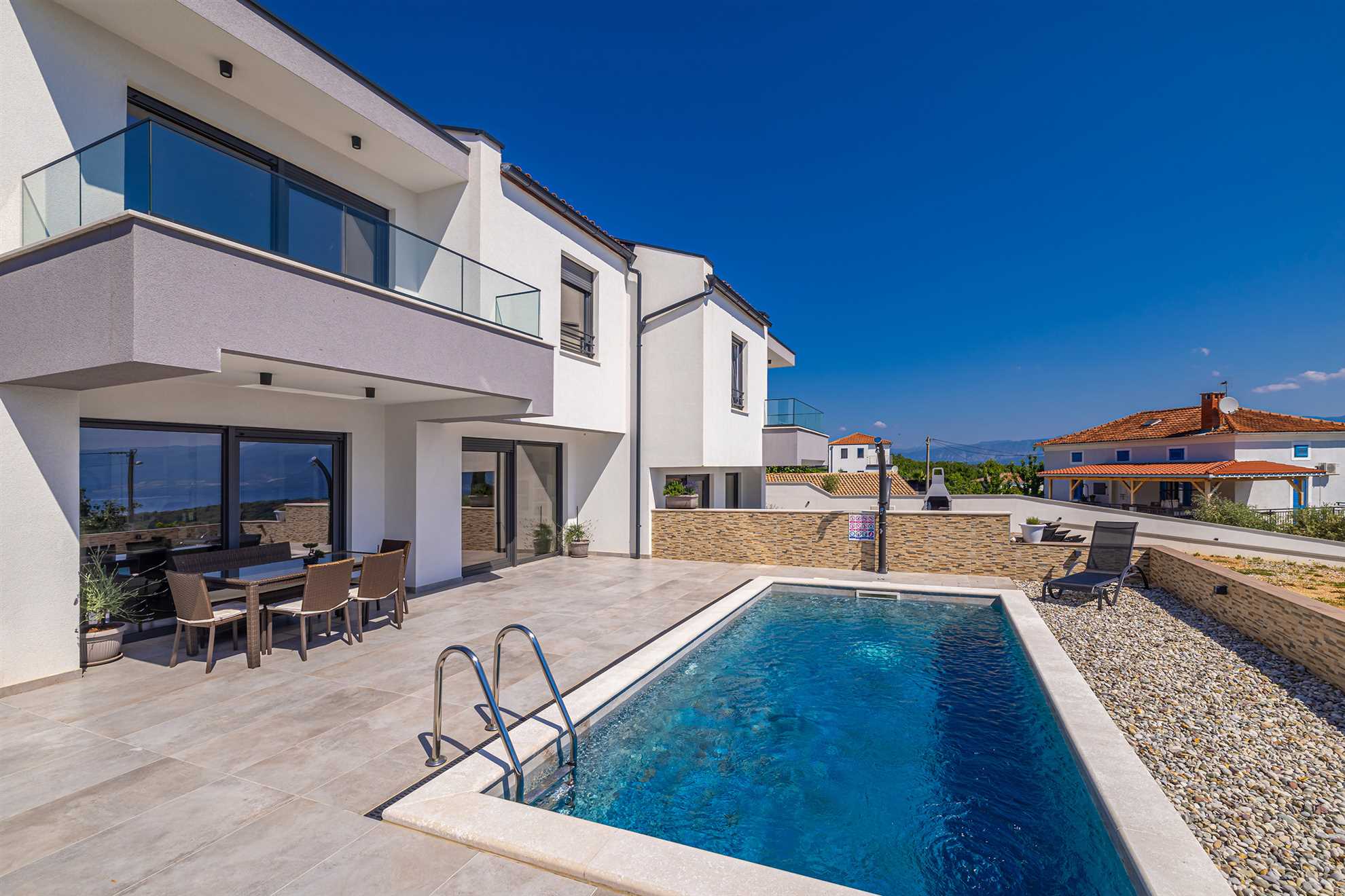 Holiday house LAVANDA with pool and panoramic seaview