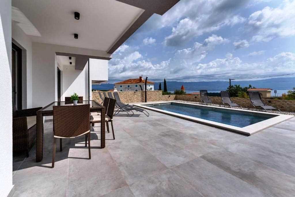 Holiday house LAVANDA with pool and panoramic seaview