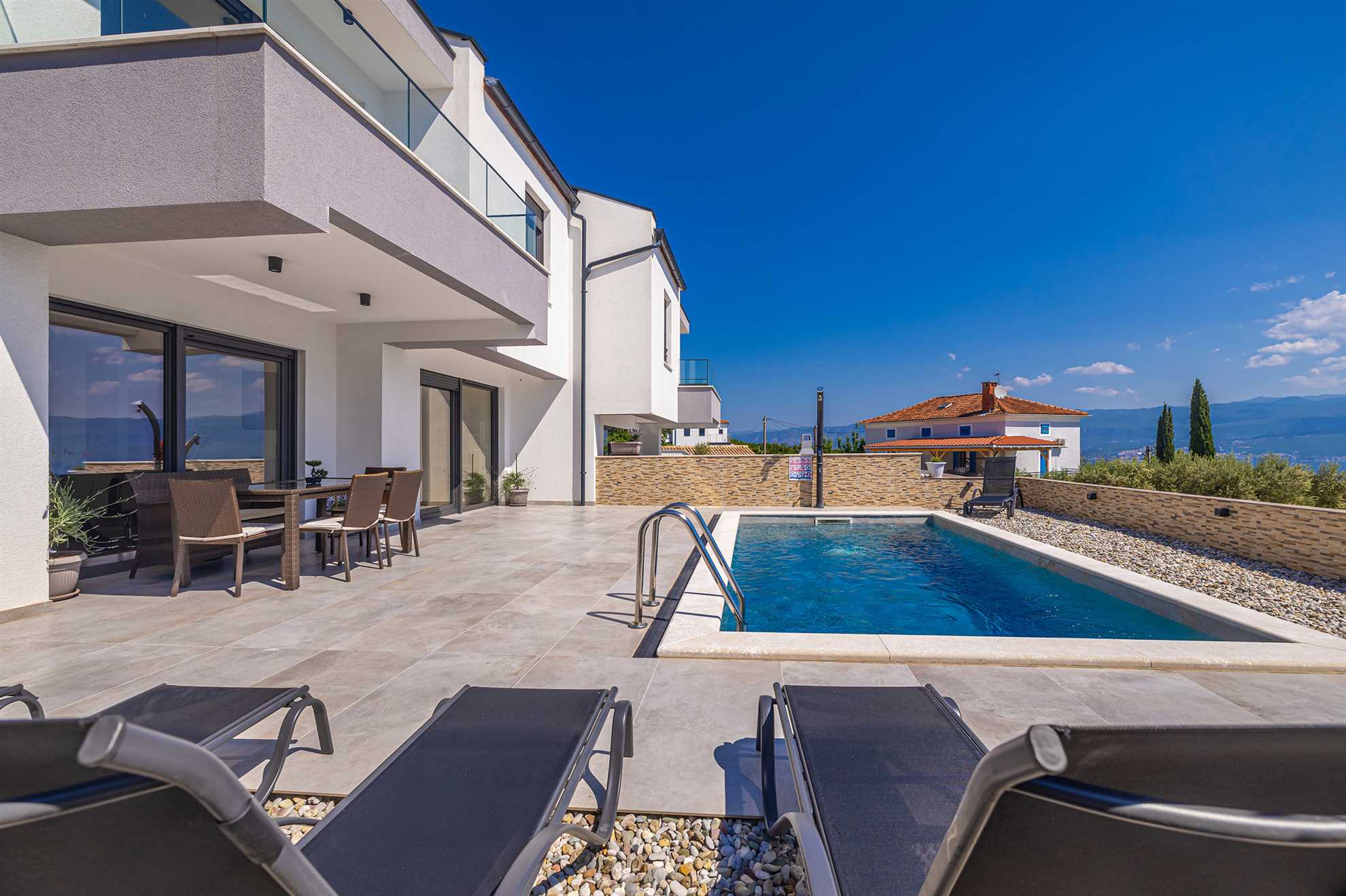 Holiday house LAVANDA with pool and panoramic seaview