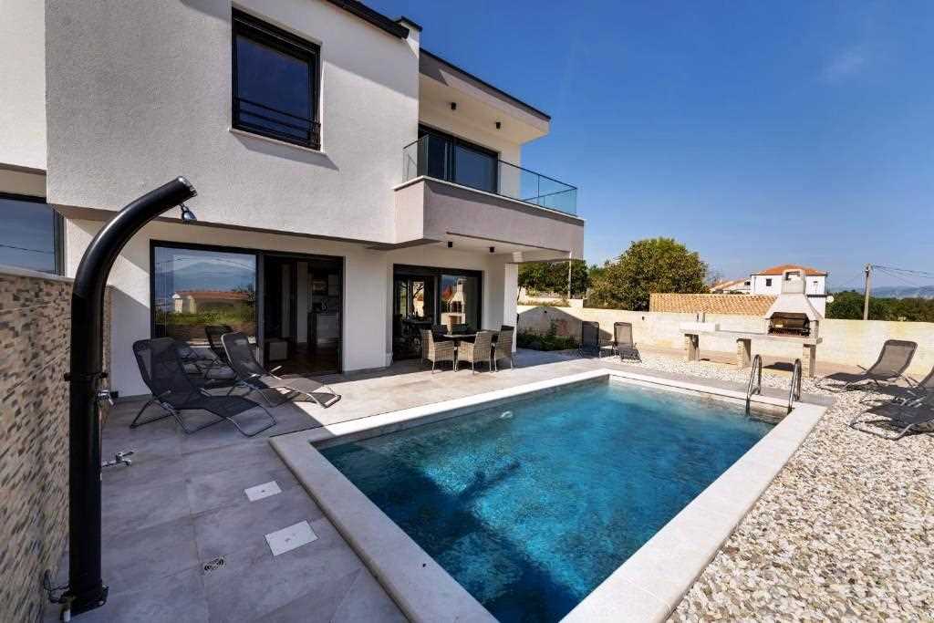 Holiday house ROSEMARY with pool and panoramic seaview