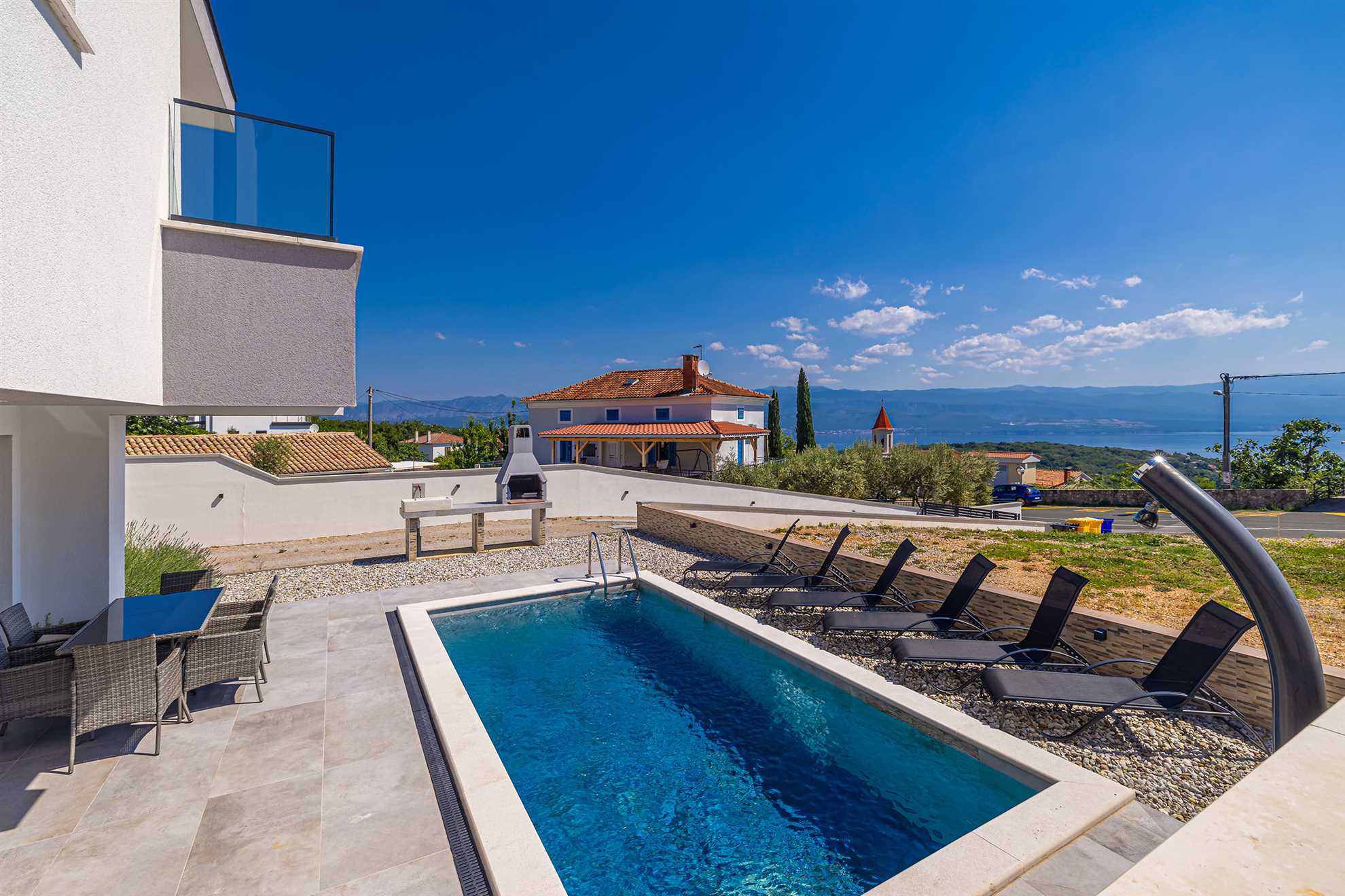 Holiday house ROSEMARY with pool and panoramic seaview
