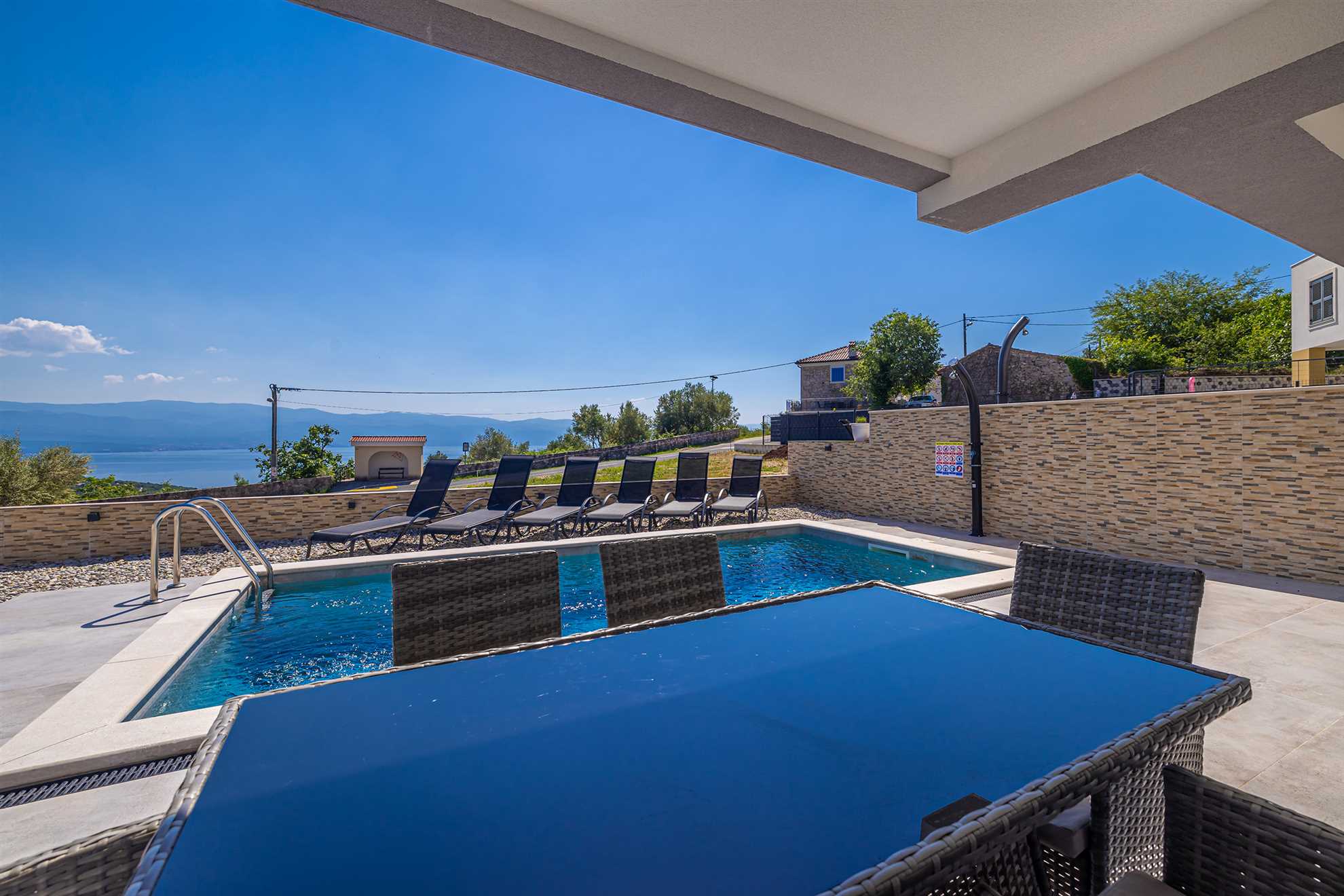 Holiday house ROSEMARY with pool and panoramic seaview