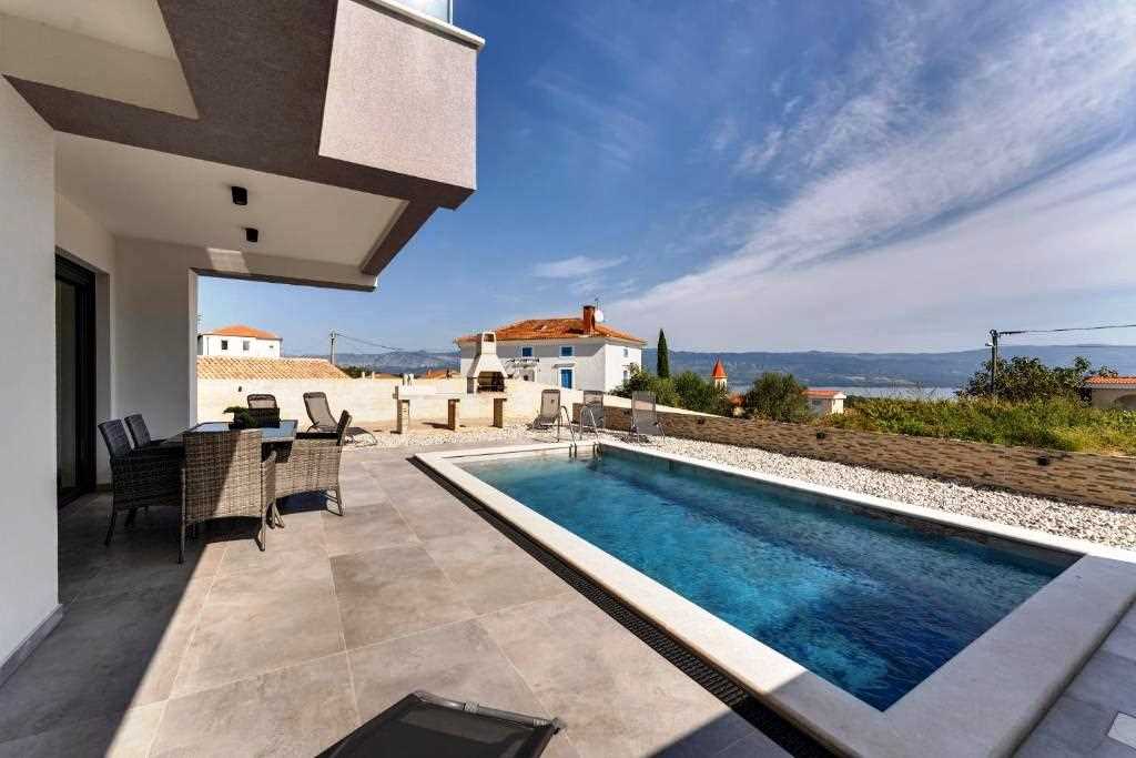 Holiday house ROSEMARY with pool and panoramic seaview