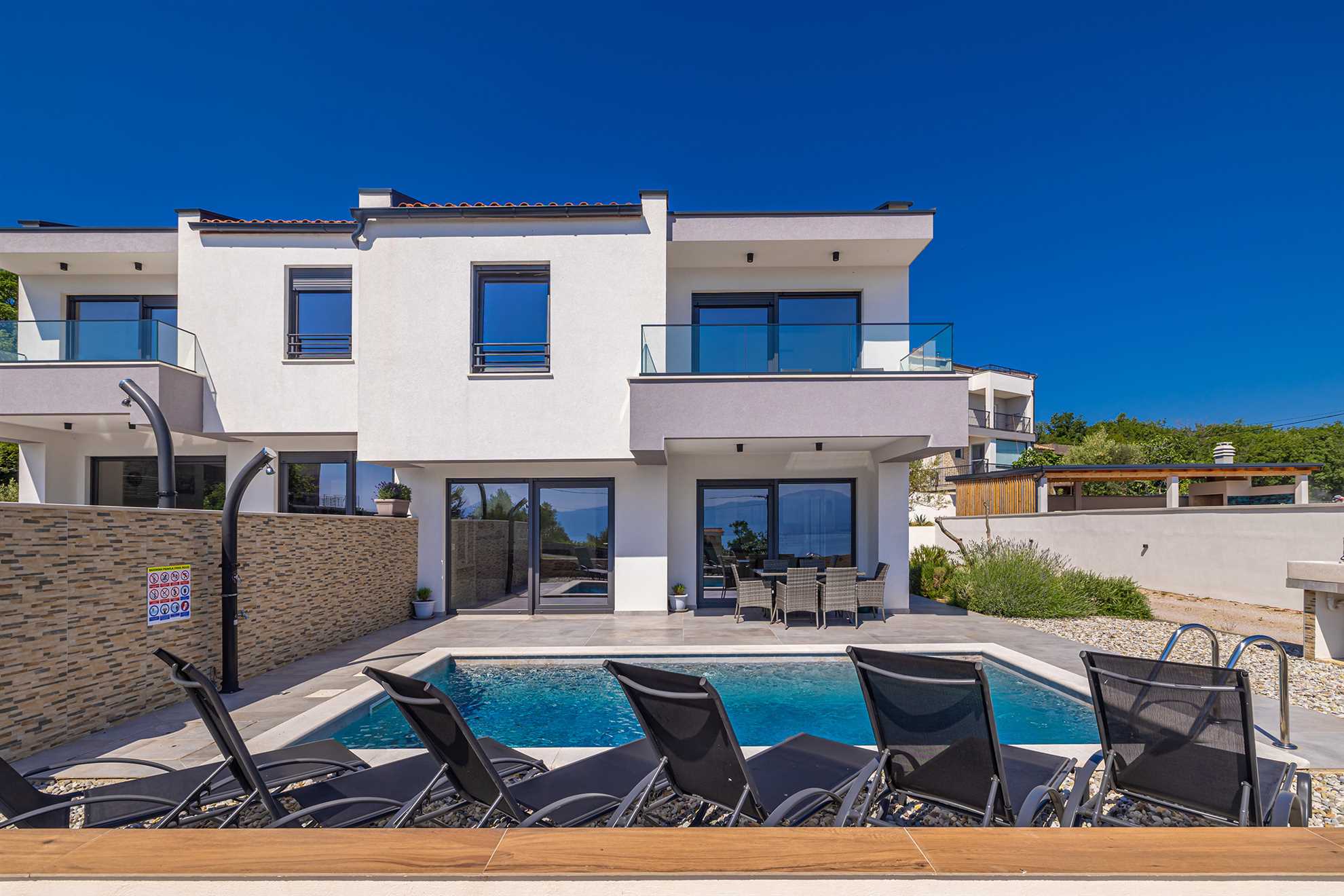 Holiday house ROSEMARY with pool and panoramic seaview