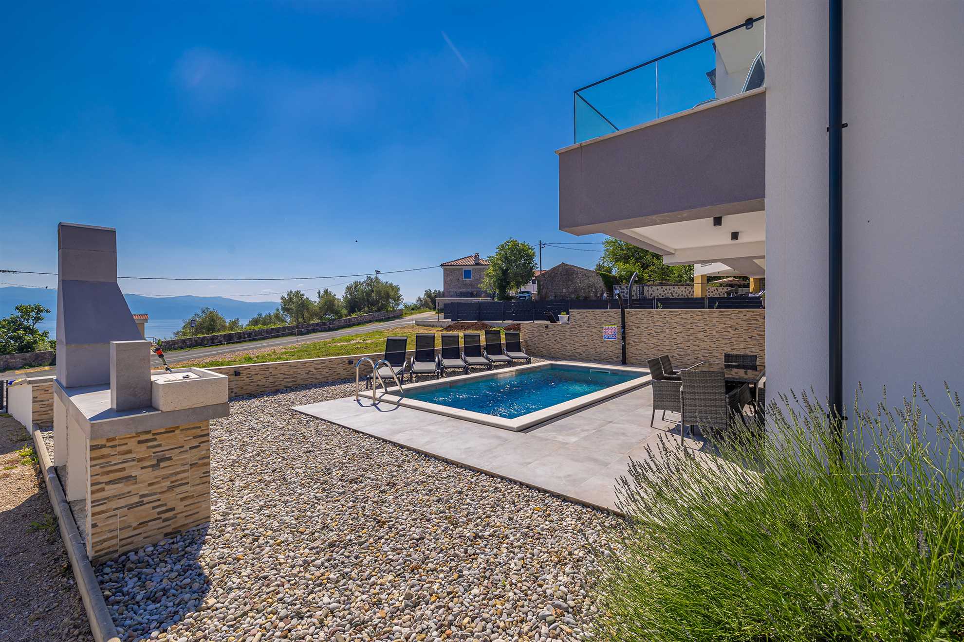 Holiday house ROSEMARY with pool and panoramic seaview