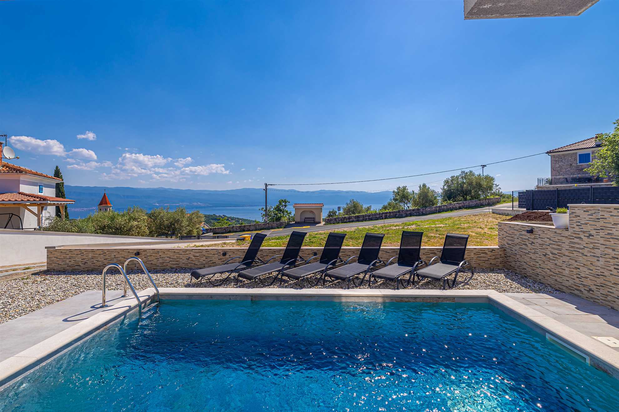 Holiday house ROSEMARY with pool and panoramic seaview