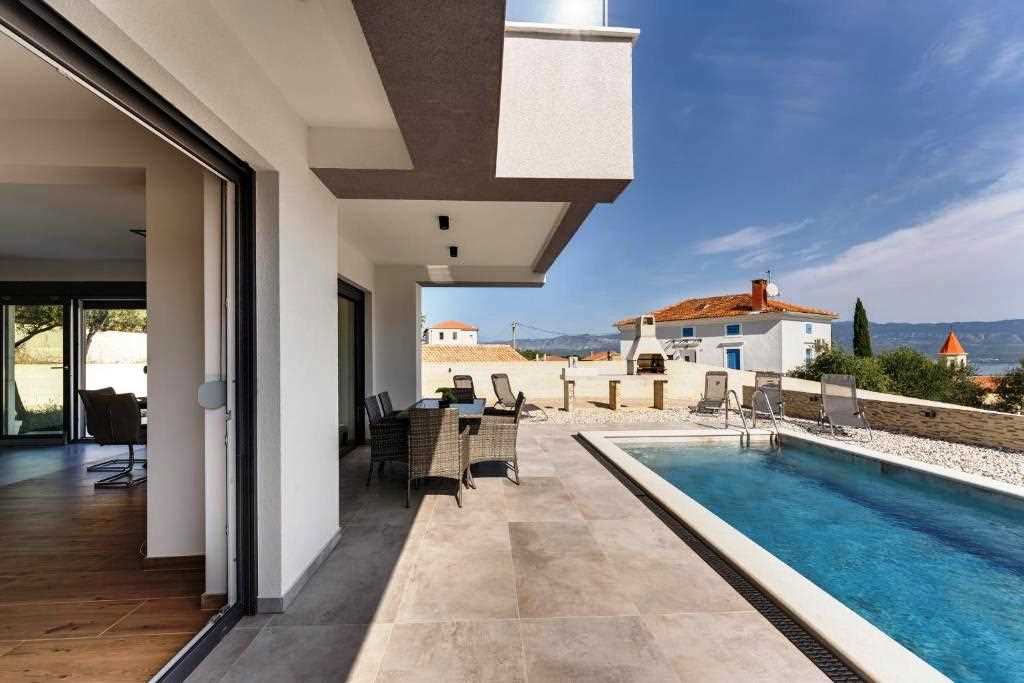 Holiday house ROSEMARY with pool and panoramic seaview