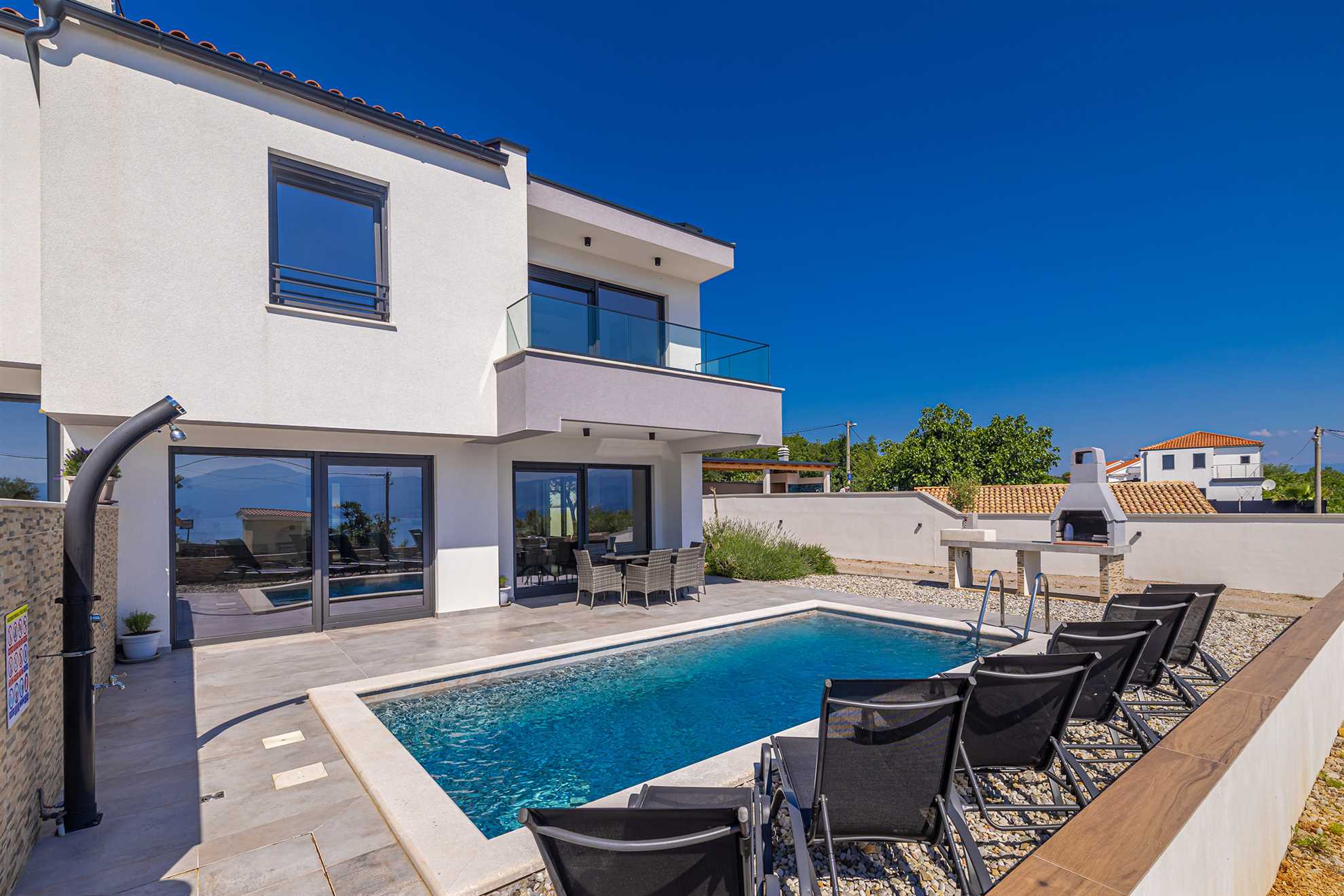 Holiday house ROSEMARY with pool and panoramic seaview