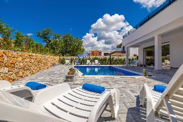 4-Bedroom Villa with Private Pool in Žgaljići