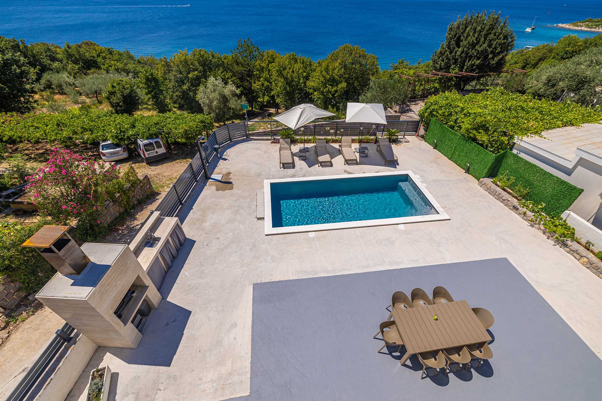 Apartment LAMAR mit privatem Pool und Meerblick