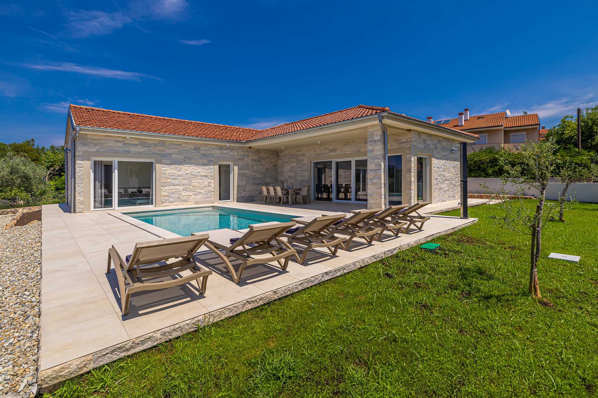 Villa FUSKA mit privatem Pool
