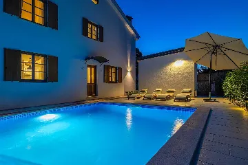 Holiday House in Malinska with Saltwater Pool