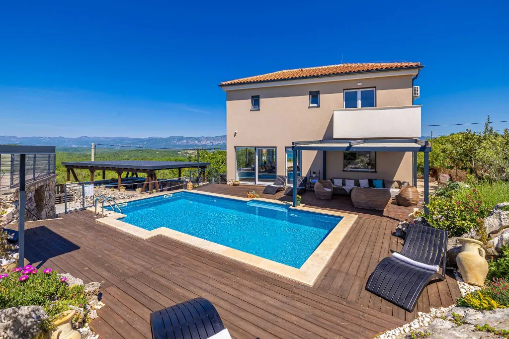 Dobrinj Sea View Villa for 8 Guests