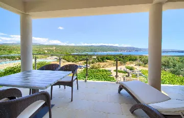 Sea View Apartment in Kornić with Jacuzzi