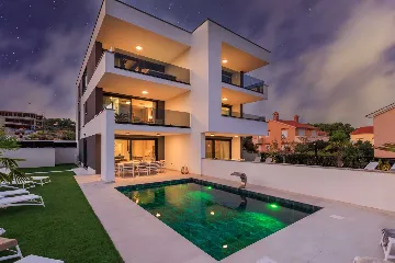 Villa in Krk for 8 Guests with Heated Pool