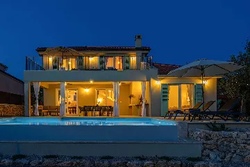 Villa in Klimno with Heated Pool and Sea View