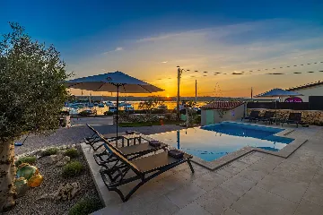 Villa in Klimno with Heated Pool and Sea View