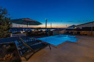 Villa in Klimno with Heated Pool and Sea View