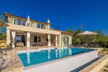 Villa in Klimno with Heated Pool and Sea View