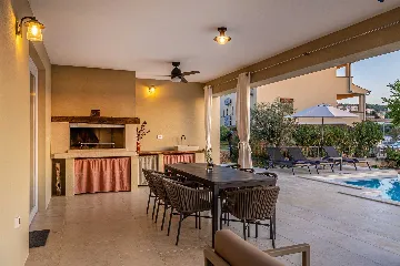 Villa in Klimno with Heated Pool and Sea View