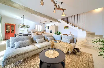 Villa in Klimno with Heated Pool and Sea View