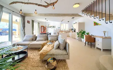 Villa in Klimno with Heated Pool and Sea View