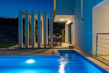 Private Pool Villa in Žgaljići for 10 Guests