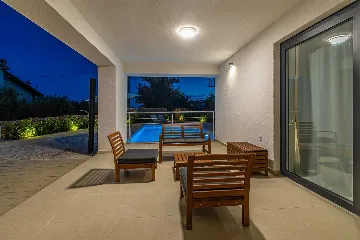 Private Pool Villa in Žgaljići for 10 Guests