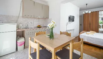 Studio Apartment with Terrace and Beach View