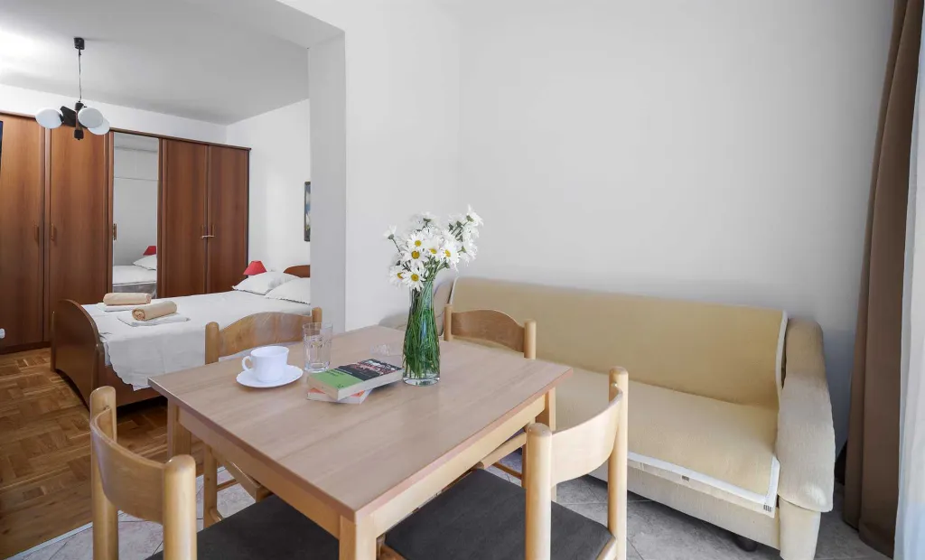 Studio Apartment with Terrace and Beach View