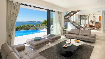 Hvar 4-Bedroom Villa with Sea View & Heated Pool
