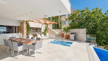 Hvar 4-Bedroom Villa with Sea View & Heated Pool