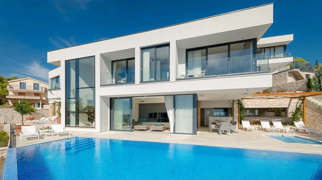 Hvar 4-Bedroom Villa with Sea View & Heated Pool