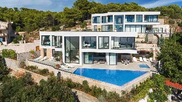 Hvar 4-Bedroom Villa with Sea View & Heated Pool