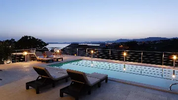 Podstrana Villa with Sea-View Pool for Up to 10 Guests