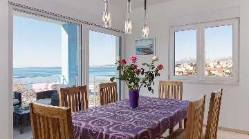 Podstrana Villa with Sea-View Pool for Up to 10 Guests