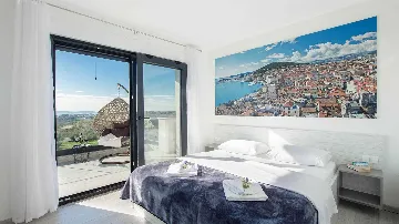 Villa with Heated Pool and Sea Views in Solin