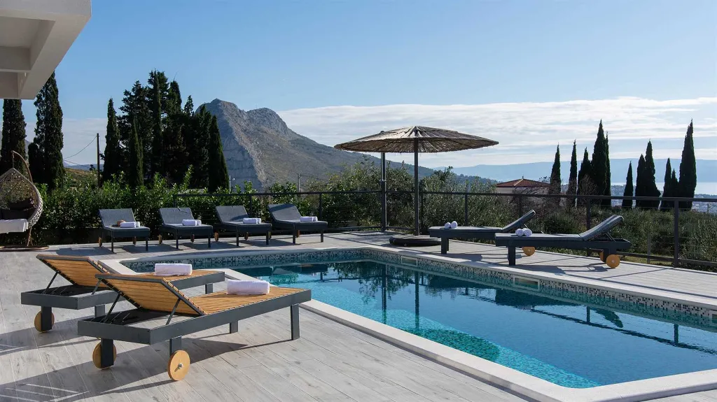 Villa with Heated Pool and Sea Views in Solin