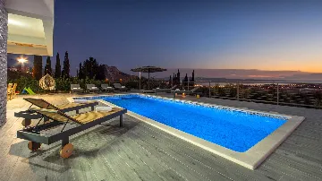 Villa with Heated Pool and Sea Views in Solin