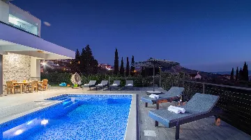 Villa with Heated Pool and Sea Views in Solin