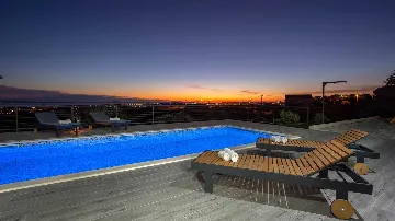 Villa with Heated Pool and Sea Views in Solin