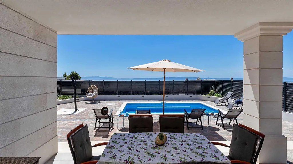 Makarska Sea-View Villa with Outdoor Pool