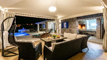 Stone Poolside Villa in Bol for Up to 6