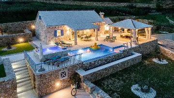 Stone Poolside Villa in Bol for Up to 6