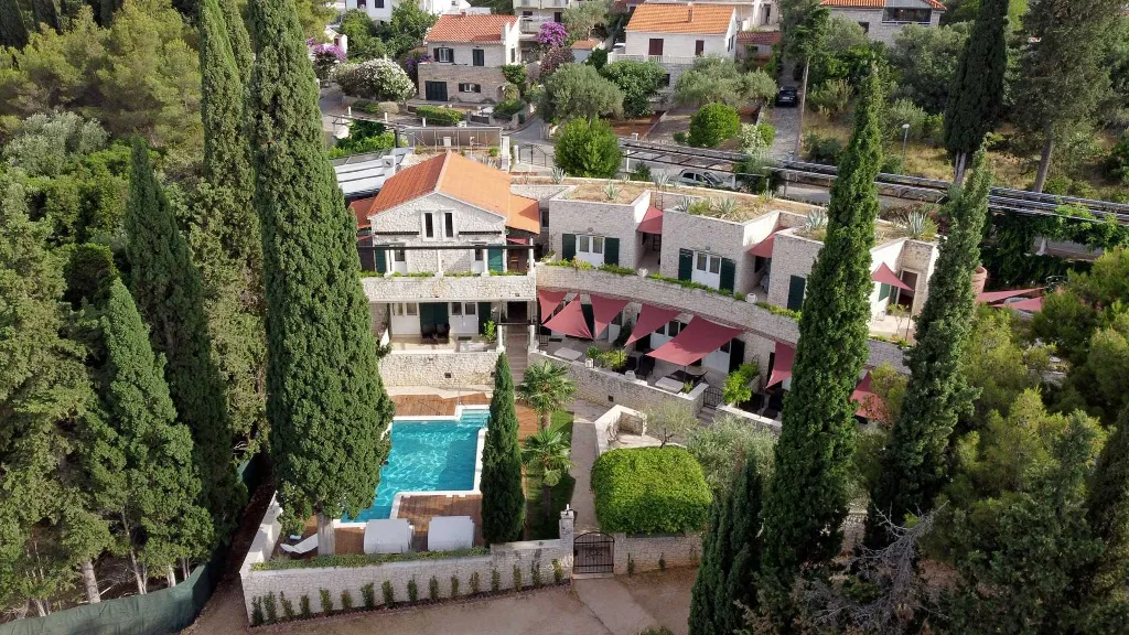 Beachfront Villa with Pool in Supetar (Sleeps 12)
