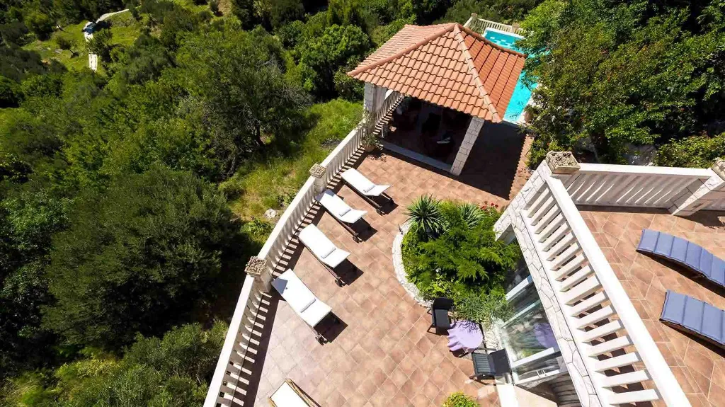 Stone Villa with Pool, Garden & Adriatic Views in Mlini