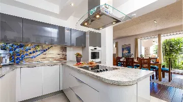 Stone Villa with Pool, Garden & Adriatic Views in Mlini