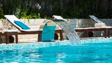 Stone Villa with Pool, Garden & Adriatic Views in Mlini