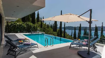 Villa with Sea View & Private Pool in Orašac