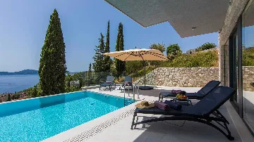 Villa with Sea View & Private Pool in Orašac